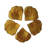 JUYO VONSAN 1000pc人工ローズ花びらウェディング花Favors for you特別な結婚 ゴールド F0218