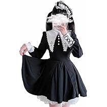 コスプレ　ゴシック風　ロリータ　 広い袖 お姫様 　森ガール 地雷系　メイド衣装 51ekmcRU4IL._AC_UL210_SR210,
