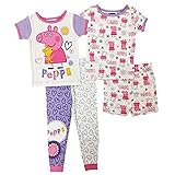 Girls ' Infant &幼児用ペッパピッグ4ピースコットンパジャマセット~ 24月