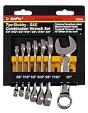 AMPRO T42096 7 Piece Stubby Combination Wrench Set [並行輸入品]
