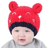 ベビー帽子、Funic幼児用キッズ赤ちゃん男の子女の子ニットハット子供のLovely Soft Hat Regular(width:20cm,height:18cm) イエロー
