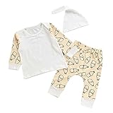 Tovadoo 子供服 ベビー服 新生児 上着+ズボン+ハット 長袖 コットンブレンド ミルクボトル 可愛い ファッション 部屋着 保育園