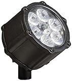 Kichler Lighting 15743BKT LED Accent Light 6-Light Low Voltage 60 Degree Wide Flood Light, Textured 