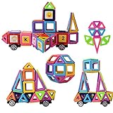 磁気建物ブロック、76pcs磁気タイルEco Stacking Constructionブロック玩具、3d教育玩具セットfor Baby Kids Girls Boys – PresentパッケージT