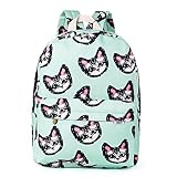 Zicac 2015 New Owl Rucksack Backpack Canvas School Bag College Cute Backpack for Girls (Blue) [並行輸入品