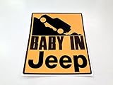 BABY IN Jeep ステッカー/ロック【マットイエロー】　ラングラー　チェロキー