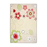 Joy Carpets Kid Essentials Infants & Toddlers Pretty Posies Rug Multicolored 7'8 x 10'9 [並行輸入品]