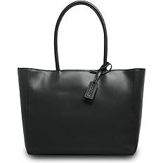 Amazon Vorqit ボルチット トートバッグ メンズ 大容量 本革 牛革 ビジネスバッグ 肩掛け 通勤 通学 大きめ シンプル 01 ブラック Vorqit トートバッグ