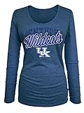 NCAAケンタッキーWildcats Women 's Tri Blend長袖UネックTシャツ、スモール、ヘザーロイヤル