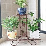 PLL ヨーロッパスタイルの鉄のアートフラワースタンドの床バルコニー屋内と屋外のリビングルーム装飾的な植物のラック