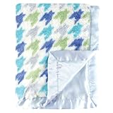Hudson Baby ハドソンベビー Satin Blanket サテン ブランケット Blue ブルー系