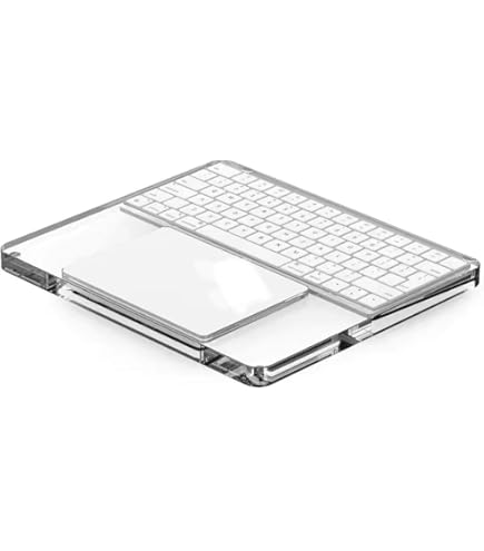 Amazon.co.jp：透明アクリルキーボードスタンドとタッチパッドトレイ