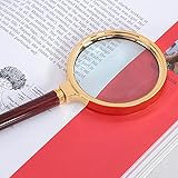 60ミリメートルハンドヘルド拡大鏡虫眼鏡ルーペ読書ジュエリーハンドヘルドツール高品質