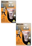 Miracle LED 605027-2 4 Watt Wide Angle Flood Light Security Bulb Cool White 2-Pack [並行輸入品]