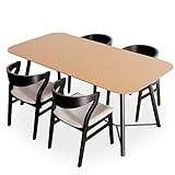 LOWYA （ロウヤ） ダイニング ダイニングセット 5点 オーク突板 ゆったりワイドサイズ 幅180cm 4人掛け スチール脚 新生活 おしゃれ