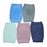 BOMPOW 5ペアベビーニーパッドクロールアンチスリップソックス肘ひざプロテクターユニセックスKneepads