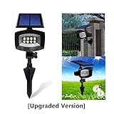 2-in-1 Solar Powered Outdoor Garden Landscape Lighting - Waterproof Security Lighting Path Lights In