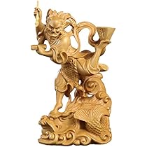 お値下げ　木彫品　黄楊木　柘植　「鍾馗様」　招福　縁起もの　精緻　稀少　極美品 Amazon｜仏像 木彫り 置物 八臂弁財天（弁才天）】柘植 唐密