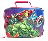 Avengers (Hulk , Ironman, Superman, Thor) Insulated Lunch Box Kit [並行輸入品]