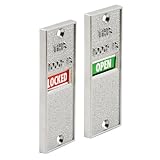 Slide-Co 15442 Door Lock Indicator, Nylon Slide, Aluminum Finished Diecast by Slide-Co