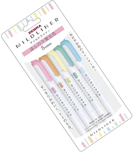 Amazon.co.jp: ゼブラ 蛍光ペン マイルドライナー 10色 ハード