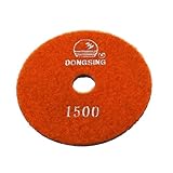 uxcell 研磨材　ポリシャー　石材 研磨 パッド ダイヤモンド 砥石　砥石ポリッシュパッド　0.5cm厚さ 1500 レジン　オレンジ　シアン　コンクリート用