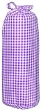 Taftan Checks 3mm Fitted Sheet 70 x 140cm (Small, Purple) by Taftan