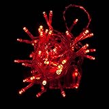 Aleko B40LEDRED 40 LED 13' Battery Operated String Christmas Lights, Red [並行輸入品]