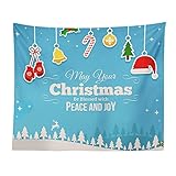 Tovadoo クリスマス用品 クリスマスイブ クリスマスパーティー イベント用 壁掛け 室内飾り テーブルクロス 座りシート ビーチマット 多色 プレゼント