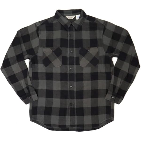 Amazon | [ファイブブラザー] 長袖 無地 ヘビーネルシャツ 152060 | T