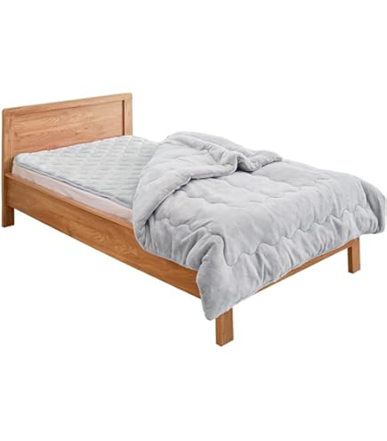 Amazon｜ひな暖ぬくぬくセット（毛布＋敷きパッド） (ダブル, グレー