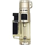 simPLEISURE ターボ式 着火ライター ガス詰替可タイプ(ガス注入式) 強火力トリプルパワージェット式 ストラップホール付 単品 クリア qa100096a01n0