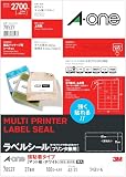 エーワン ラベルシール 強粘着タイプ 27面 100 シート 78527