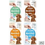 メディボール 犬用【人気4種お試し】各15個入（ササミ・ミルク・チーズ・ビーフ）犬 薬 飲ませる おやつ 投薬 投薬補助 ピルポケット 全犬種 全年齢＋DoubleUロゴティッシュ
