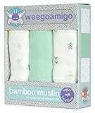 weegoamigo(ウィーゴアミーゴ) おくるみ ガーゼ 3枚 箱入り 3 Pack Bamboo Muslin One Direction ワンダイレクション