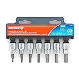 Crescent CBSS0 7 Pc. 0.375- Inch Drive SAE Hex Bit Socket Set [並行輸入品]