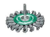 LESSMANN 軸付ホイルブラシ Φ75 ステンレス線 0.5 417398