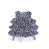 夏ベイビー服 女の子キャミソール Pojour 1-6歳キッズ用かわいいチョッキ＋パンツ２セット 子供ギフト 綿 通気 ブルー(80cm)