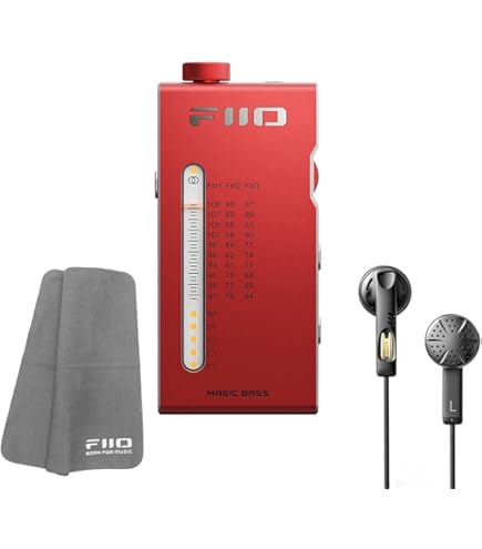 FiiO　rr11 ラジオ　新品　ケース付き Amazon.co.jp: 《ロゴ入りクロスプレゼント》 FIIO ポータブル