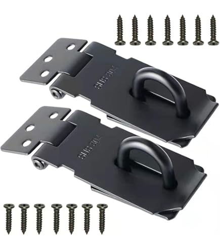 Worgeous Sturdy Stainless Steel Padlock Hasp And Staple For Gates Sheds Garage Doors 4 Inch Silver - View #10