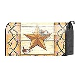 Welcome Barn Star and Little Finch Birdies 22 x 18標準サイズメールボックスカバー