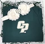 Cal Poly Mustangs Baby Onesie And Shabby弓ヘッドバンドギフトセット