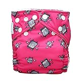 Charlie Banana Reusable 2 in 1 Cloth Diaper, Robot Girl by Charlie Banana