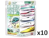 【まとめ買い】びっくら？たまご お風呂でアソビークル入浴剤 つながる！しんかんせん編 1個入【ｘ10袋】