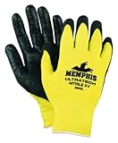 Memphis Glove 9693M Ultratech Kevlar stretch Shell Textured Foam Men's Gloves with Straight Thumb an