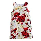 Pettigirl子供 ベビードレス こども パーティー 総柄 ガールズワンピース 150-155cm [並行輸入品]