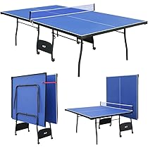 Amazon | HLC 卓球台 国際規格サイズ 9フィート 折りたたみ式卓球台
