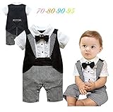 S'Mベビーフォーマルスーツ男の子タキシードロンパースセレモニーベスト195