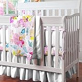 Carousel Designs Watercolor Floral Mini Crib Bumper by Carousel Designs
