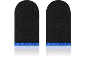 1ペア/2個 高感度ゲームフィンガーコット モバイルゲームコントローラー用 ゲーミンググローブ X5D1